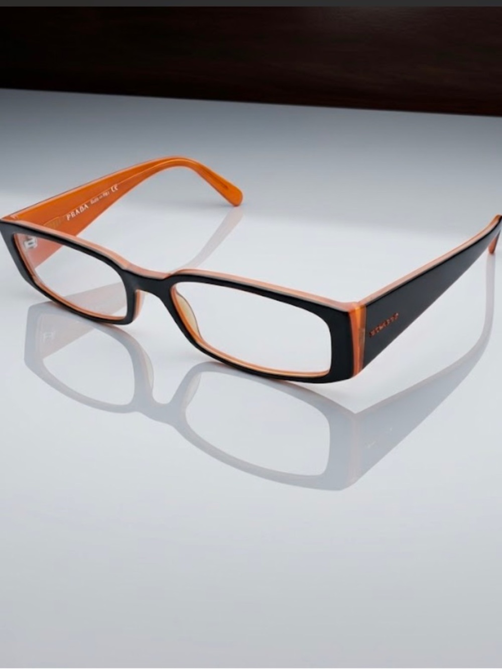 Prada 🖤 Black and Brown Rectangular Designer Glasses